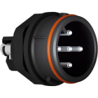 Marechal - PNC Fiche M Plastique Noir IP66/67/69 5C 16A 480V