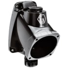 Marechal - DXN1 Boitier 30 Degrés Plastique Noir +Presse Étoupe M20 10-14MM