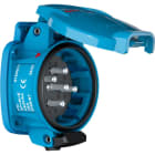 Marechal - PN Prise F Plastique Bleu IP55 3P+T 16A-30A 440V AC Contacts Inversés