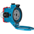 Marechal - DS2 Prise F+Interrupteur Métal Bleu IP66/67 3P+N+T 200A-250A 440V AC