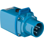 Marechal - DSN1 Adaptateur Domestique Plastique Bleu IP40 1P+N+T 16A 250V AC