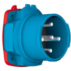 Marechal - DSN6 Fiche M Plastique Bleu IP66/67/69 1P+N+T 63A 250V AC +2AUX