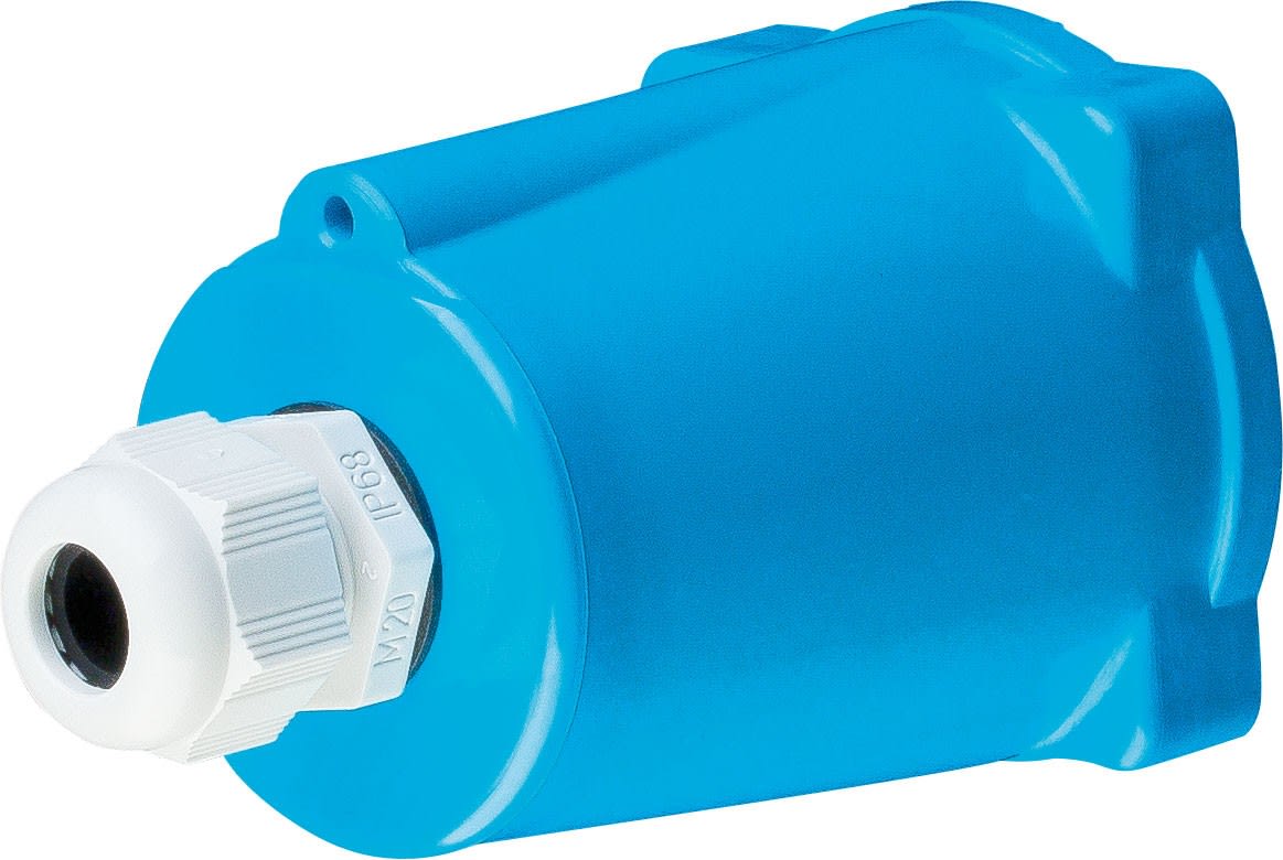 Marechal - Poignée Droite Plastique Bleu +Presse Étoupe M32 14-25MM