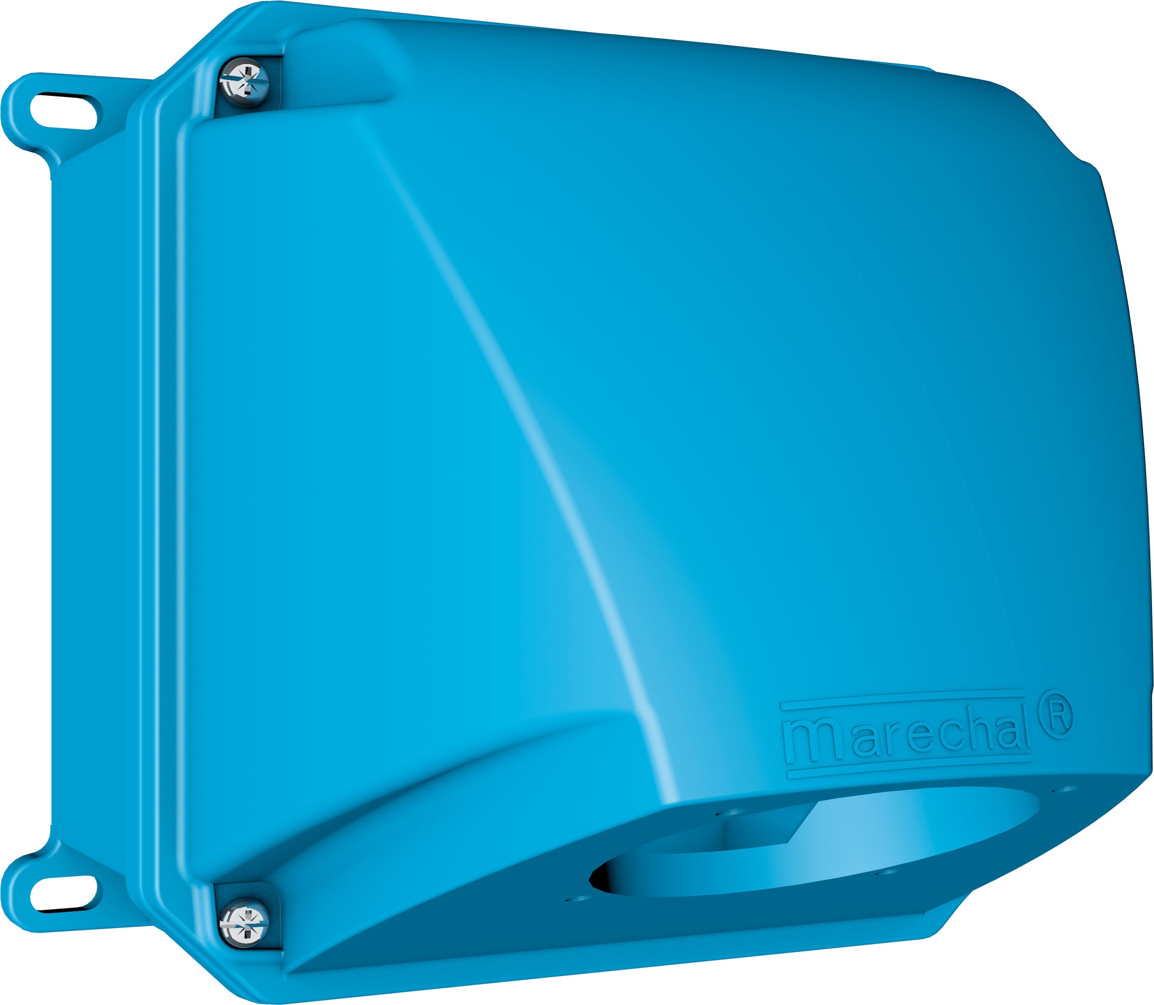 Marechal - Boitier Plastique Bleu +Manchon Incliné 70 Degrés M32