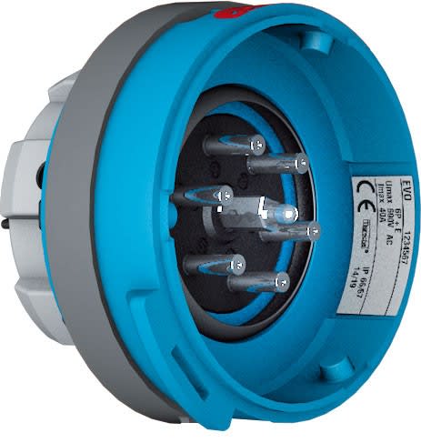 Marechal - Inter-Sectionneur séparable EVO40 Connecteur IP66/67/69 3C+T 40A 250V AC