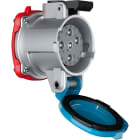 Marechal - DN1 Prise F+Interrupteur Métal IP55 3P+N+T 16A-30A 440V AC Couvercle à Rappel