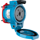 Marechal - DS1 Prise F+Interrupteur Plastique Bleu IP55 1P+N+T 16A-30A 130V AC