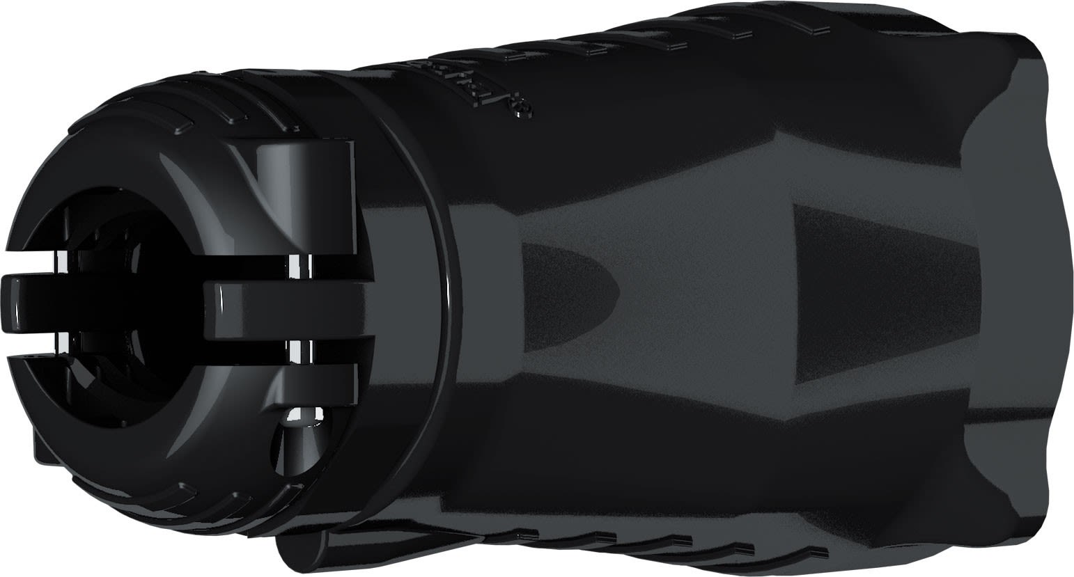 Marechal - Poignée Droite Elastomère Noir +Presse Étoupe 25-35MM