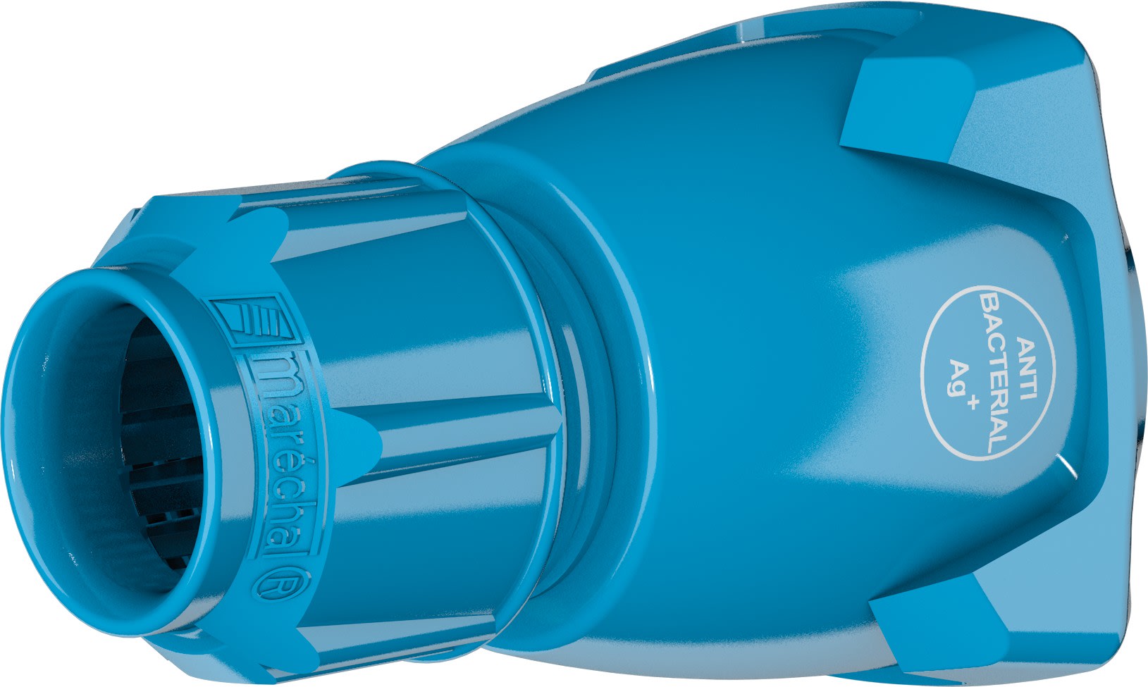 Marechal - Poignée Droite Plastique Bleu Antibacterienne +Presse Étoupe 9-18MM