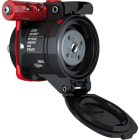 Marechal - DXN1 Prise F ATEX/IECEx Zones 2/22 Plastique Noir IP66/67 3P+T 16A-20A 440V AC