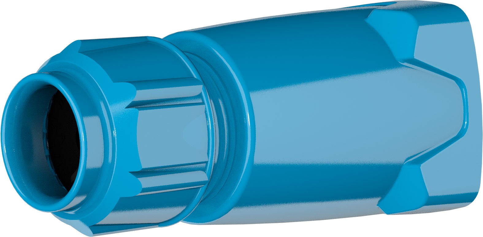 Marechal - Poignée Droite Plastique Bleu +Presse Étoupe 5-21MM