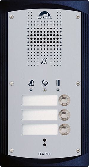 Castel - Portier audio 3 boutons d'appel conforme loi Handicap
