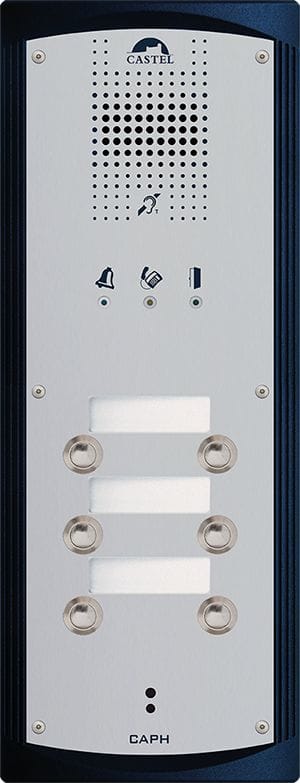 Castel - Portier audio 6 boutons d'appel conforme loi Handicap