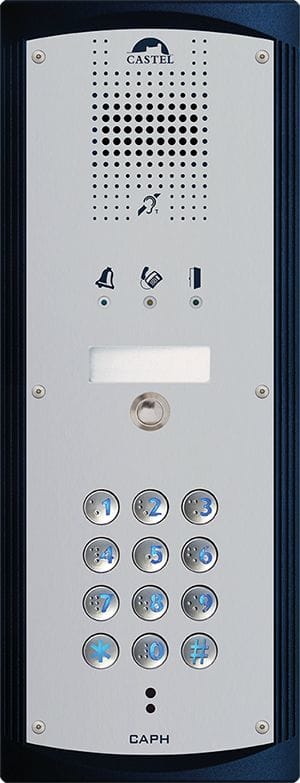 Castel - Portier audio 1 bouton d'appel + clavier conforme loi Handicap