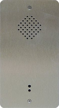 Castel - Poste PATIENT INOX avec hp 1w et micro, mains libre full duplex avec antilarsen