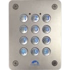 Castel - Clavier à code Wiegand encastré en inox avec clavier braille