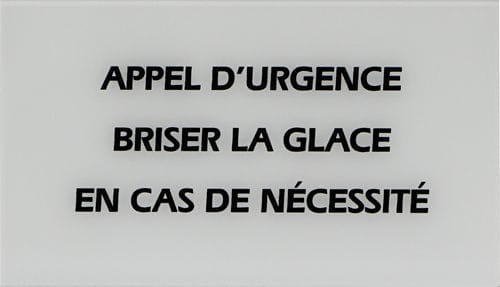 Castel - Boite de 10 glaces pour BGPH (dimensions 130x75mm) - sérigraphie APPEL D'URGENCE