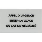 Castel - Boite de 10 glaces pour BGPH (dimensions 130x75mm) - sérigraphie APPEL D'URGENCE