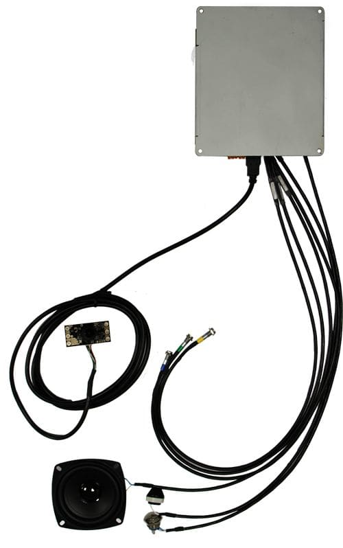 Castel - Kit portier video micro, HP et 1 BP et 3 leds handicap PoE