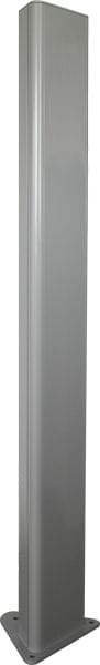 Castel - Potelet 1,5m RAL 9006  Fixation par chevilles Ø 12 sans découpe