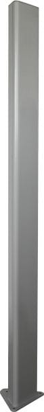 Castel - Potelet 2,2m RAL 9006  Fixation par chevilles Ø 12 sans découpe
