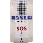 Castel - Portier audio IP/SIP 1 BP sérigraphie SOS - PoE loi handicap