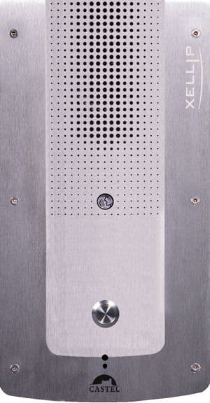 Castel - Portier audio Full IP/SIP 1 bouton d'appel - sans voyant en face avant - PoE