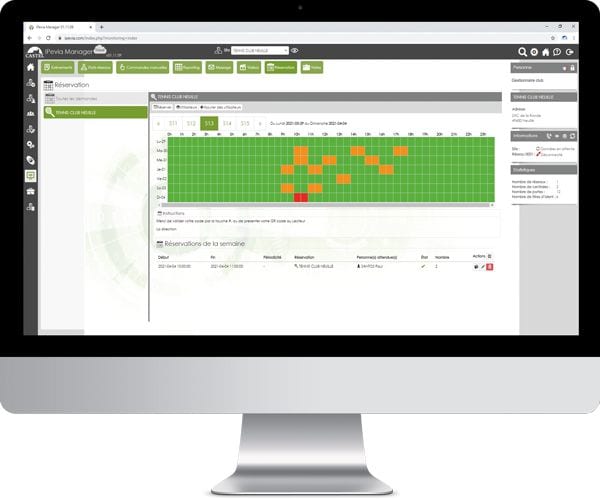 Castel - module « gestion de réservation » sur IPEVIA