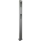 Castel - Potelet VL/PL RAL 9006 pour gamme Xless
