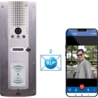 Castel - Portier vidéo IP/SIP 1 BP lecteur et 5 badges loi Handicap + 2 ext castelsip