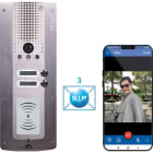 Castel - Portier vidéo IP/SIP 2 BP lecteur et 5 badges loi Handicap + 2 ext castelsip