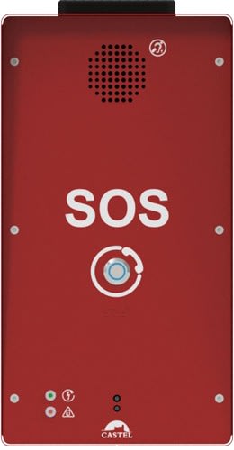 Castel - Poste d'appel liaison prioritaire (conforme MS70)SIM, antenne, alim 230v et batt