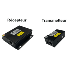 Castel - Ensemble emetteur/récepteur paire cuivre vers IP, 200M, PoE.