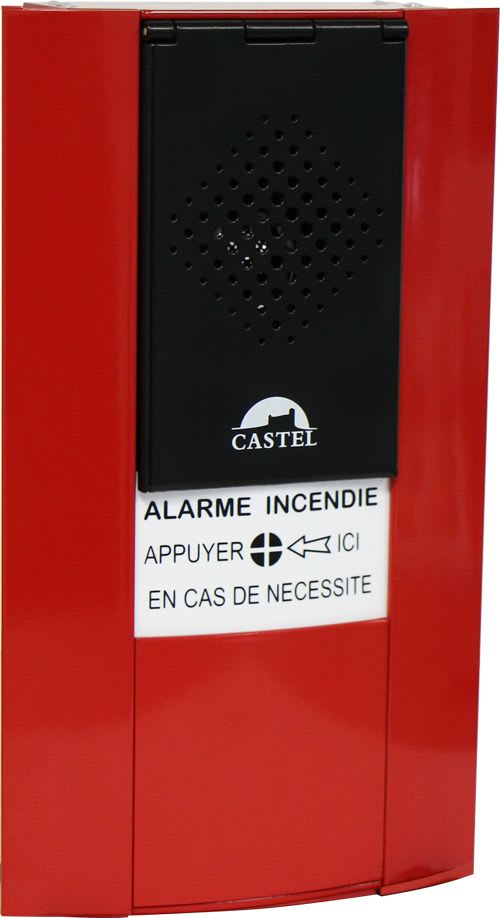 Castel - Boîtier d'alarme phonique design avec membrane