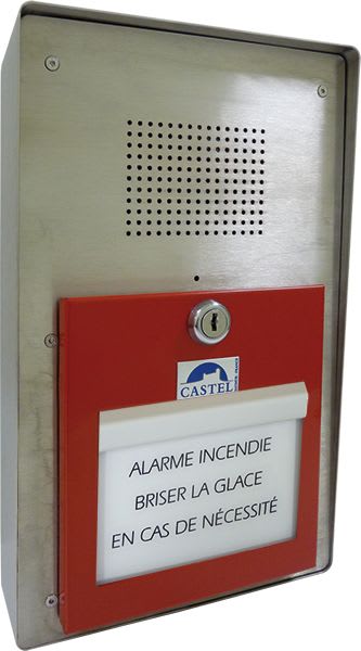 Castel - Boîtier d'alarme bris de glace phonique étanche