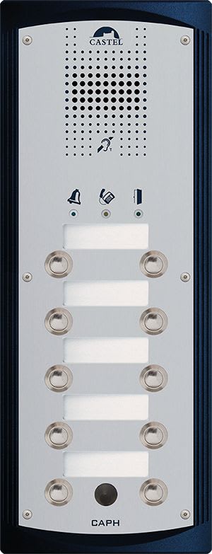 Castel - Platine audio avec 10 BP avec carte suppression bruit de fond intégrée