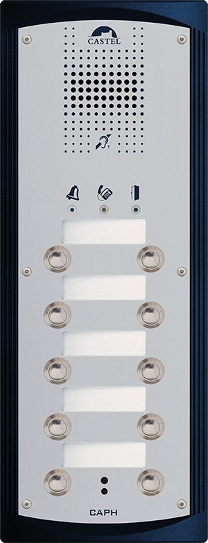 Castel - Portier audio 10 boutons d'appel conforme loi Handicap