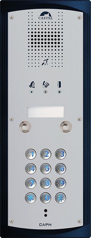 Castel - Portier audio 2 boutons d'appel + clavier conforme loi Handicap