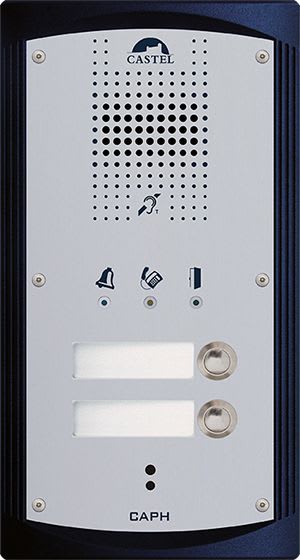 Castel - Portier audio 2 boutons d'appel conforme loi Handicap