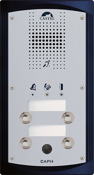 Castel - Platine audio avec 4 BP avec carte suppression bruit de fond intégrée