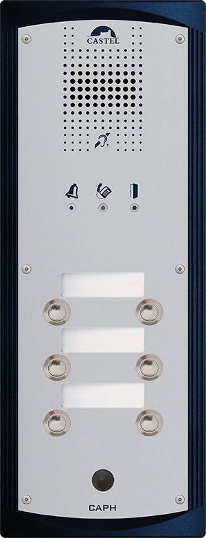 Castel - Platine audio avec 6 BP avec carte suppression bruit de fond intégrée