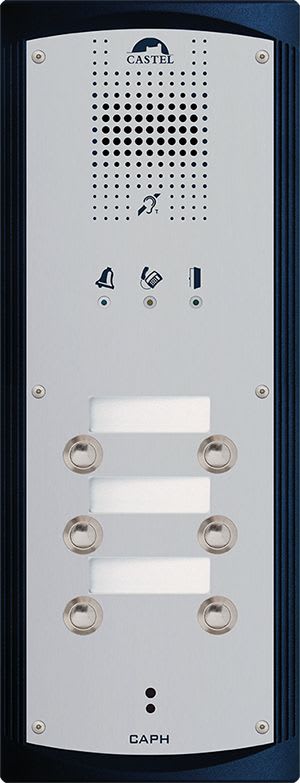 Castel - Portier audio 6 boutons d'appel conforme loi Handicap