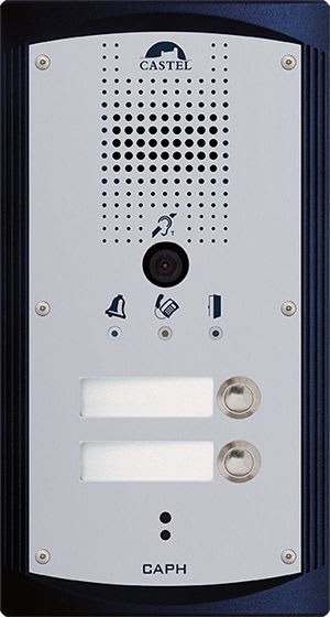 Castel - Portier audio vidéo 2 boutons d'appel conforme loi Handicap
