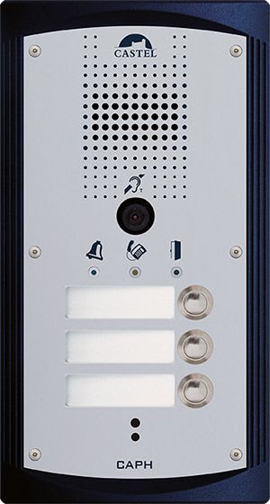 Castel - Portier audio vidéo 3 boutons d'appel conforme loi Handicap
