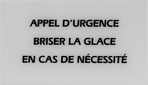Castel - Boite de 10 glaces pour BGPH (dimensions 130x75mm) - sérigraphie APPEL D'URGENCE