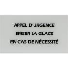 Castel - Boite de 10 glaces pour BGPH (dimensions 130x75mm) - sérigraphie APPEL D'URGENCE