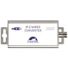 Castel - Ensemble emetteur/récepteur paire cuivre vers IP 500m avec alim et injection PoE