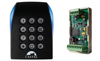 Castel - Kit Lecteur+Clavier haute securite cartes Agents ou CIMS uniquement avec VDLect