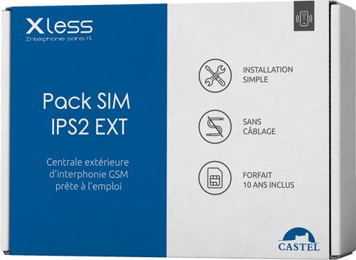 Castel - IPS2 GSM EXT et abonnement pré-payée 10 ans