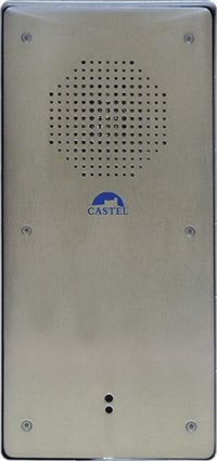 Castel - Poste PATIENT INOX avec hp 8w et micro, mains libre full duplex avec antilarsen